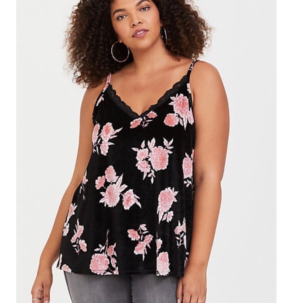 Velvet Floral Cami